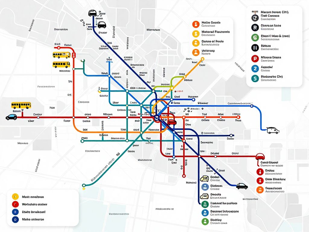 멕시코시티 주요 교통수단 지도 및 요금 정보