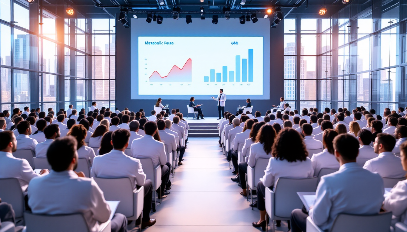 마운자로 다이어트 효과와 최신 임상 데이터를 주제로 한 의료 세미나 장면