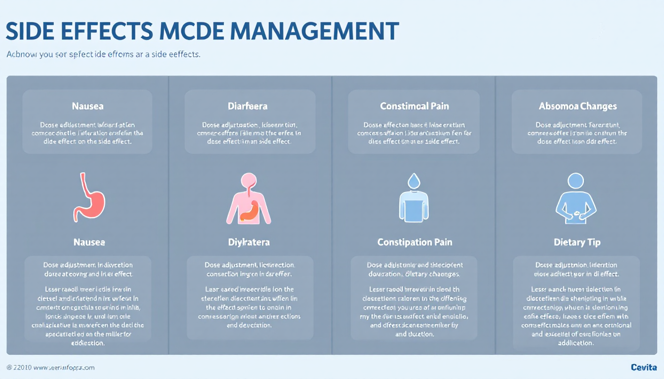 약물의 흔한 부작용과 대처법을 한눈에 보여주는 체크리스트 인포그래픽