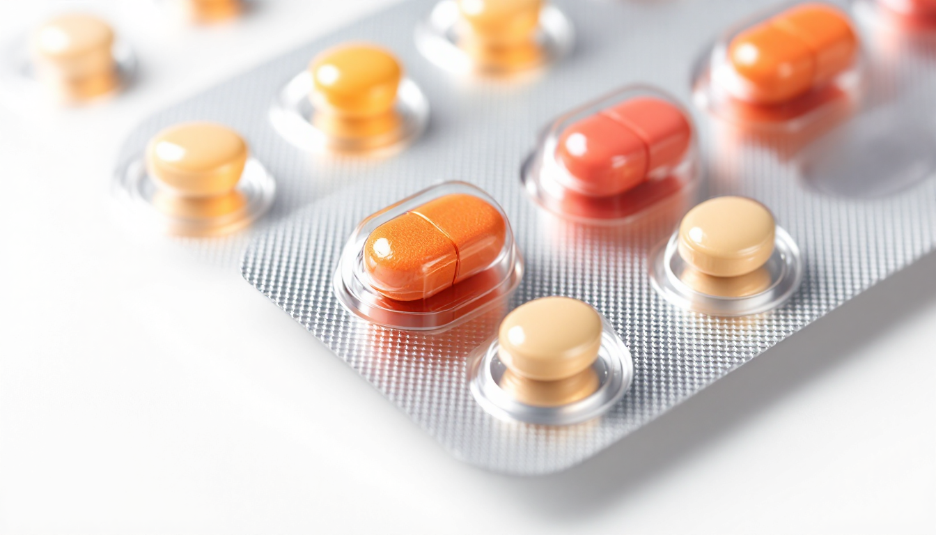 알약 모양의 혁신적인 비만 치료제의 고화질 실사 이미지