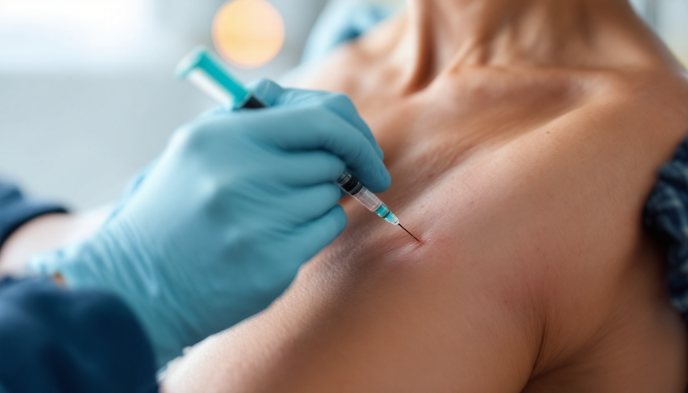 마운자로 주사 부위 선정 및 순환을 설명하는 이미지